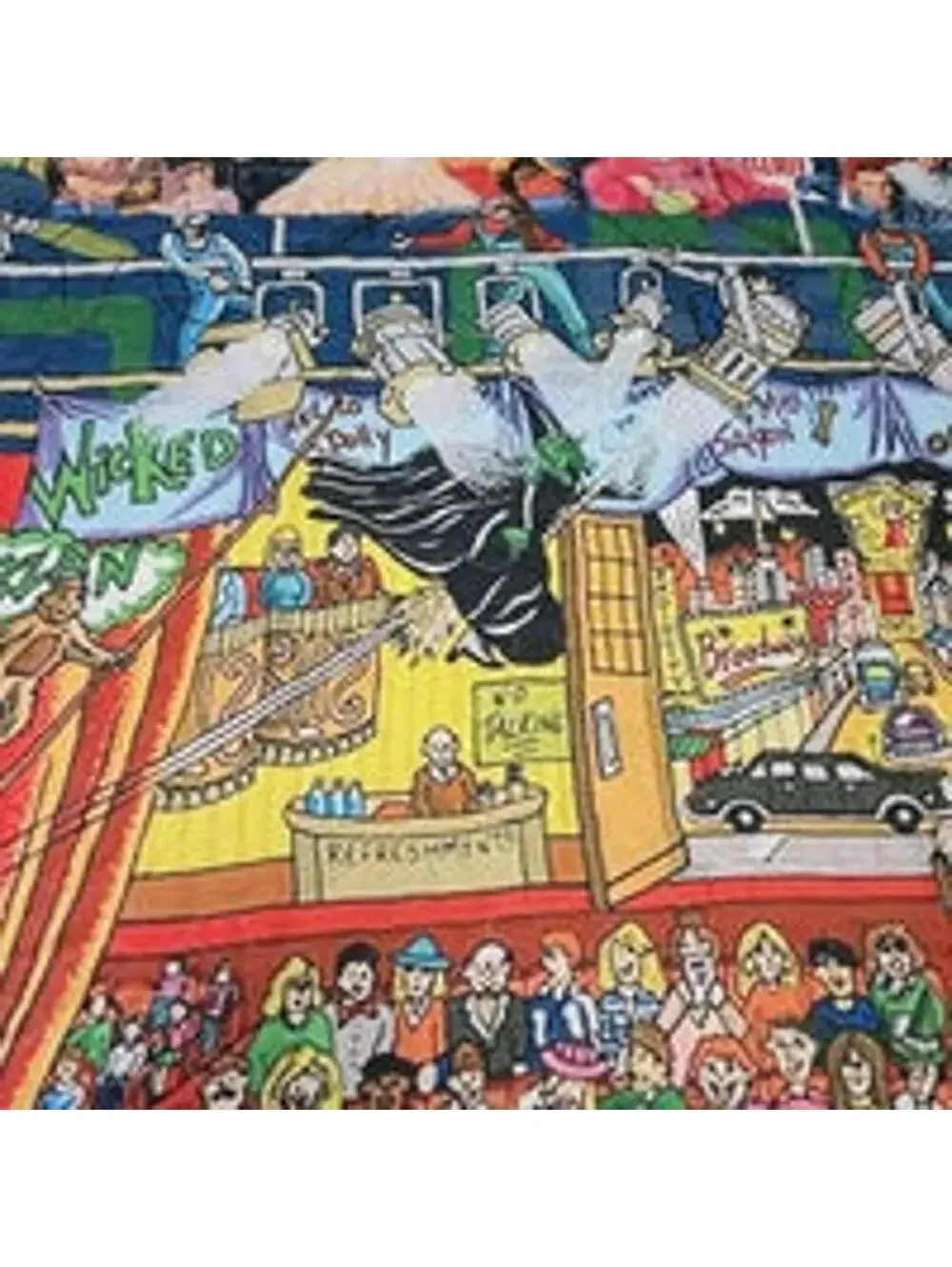 NYC Broadway Theatre Show Musicals Multi Picture Souvenir Throw Blanket